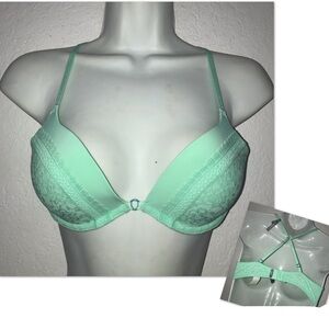 NWT Aerie Charley Lace Plunge Underwire Bra 34C